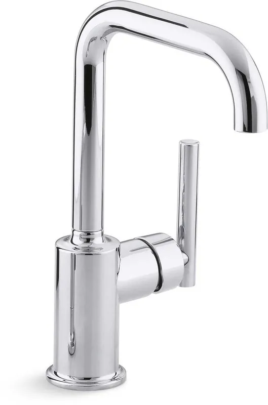 Kohler 7509-CP Purist Single Handle Monoblock Bar Faucet in Polished Chrome