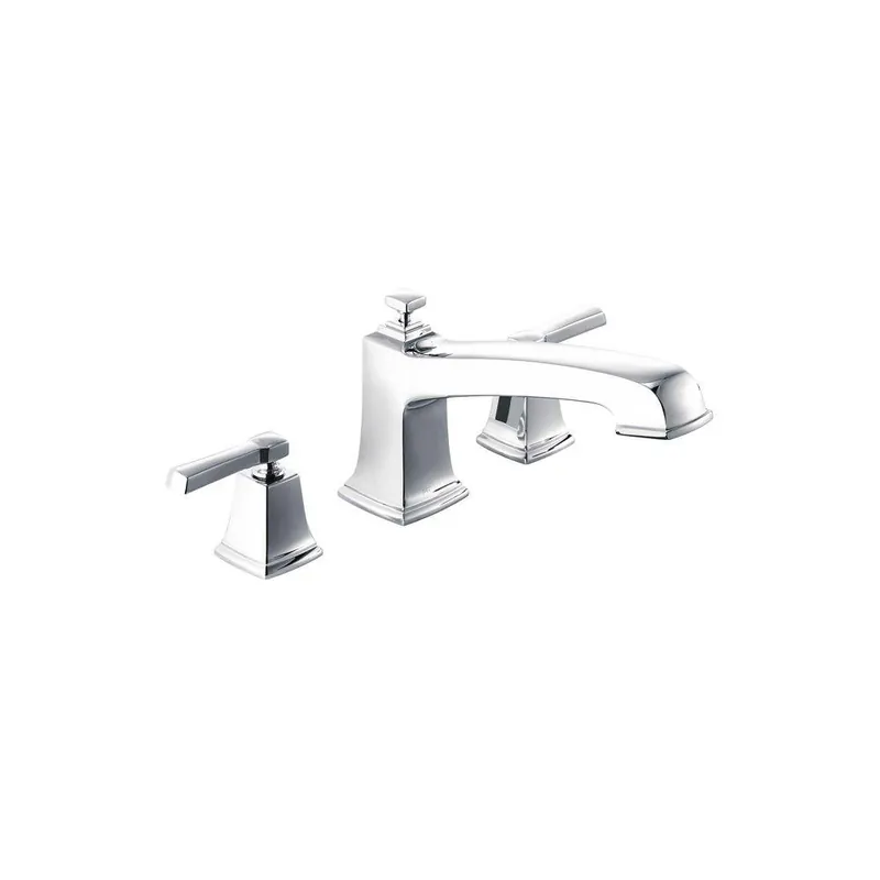 Moen T623 Boardwalk Two Handle Roman Tub Faucet in Polished Chrome Trim Only