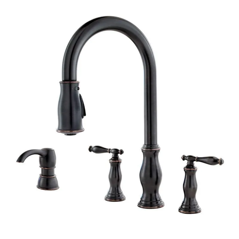 Pfister F-531-4HNY Hanover Two Handle Pull Down Kitchen Faucet