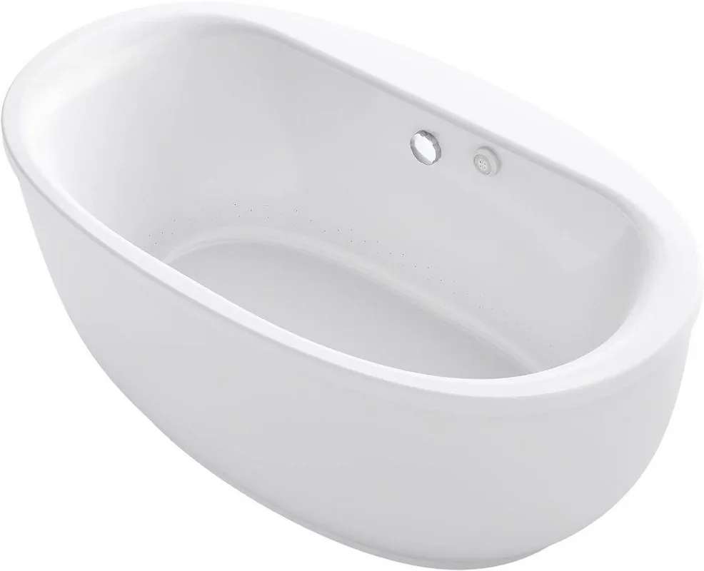 Kohler 1967-GHW-0 Sunstruck 65-13/16 x 36 in. Freestanding Bathtub with Center Drain