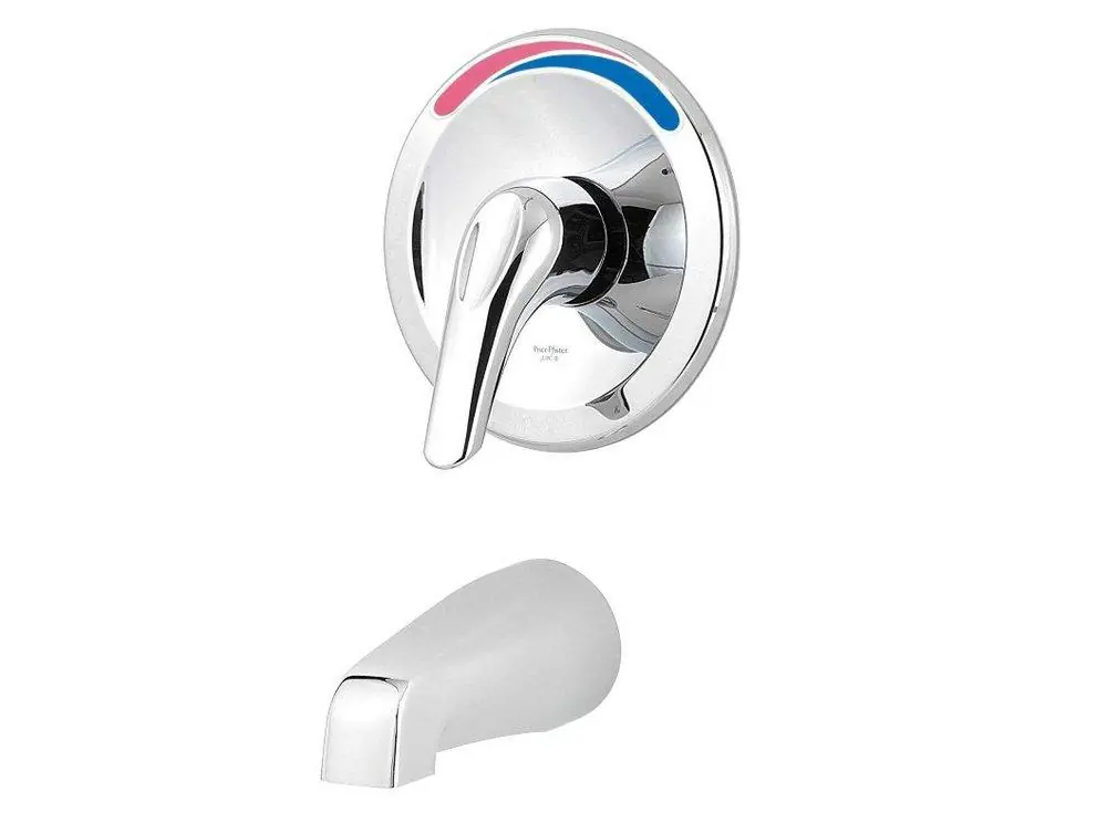 Pfister R89-0100 Pfirst Series Single Handle Tub Trim in Polished Chrome