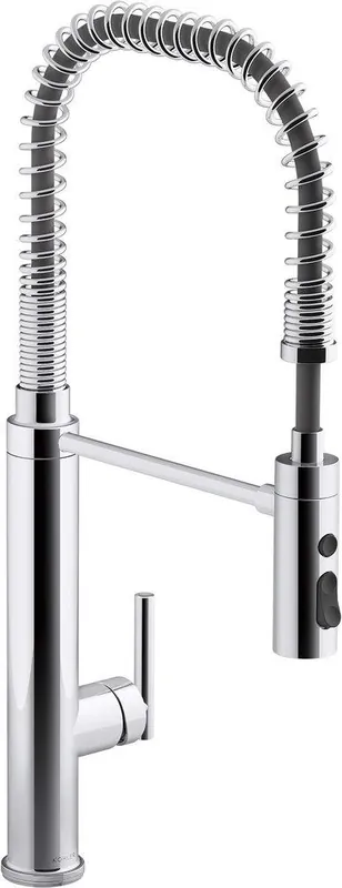 Kohler 24982-CP Purist Single Handle Pull Down Kitchen Faucet in Polished Chrome