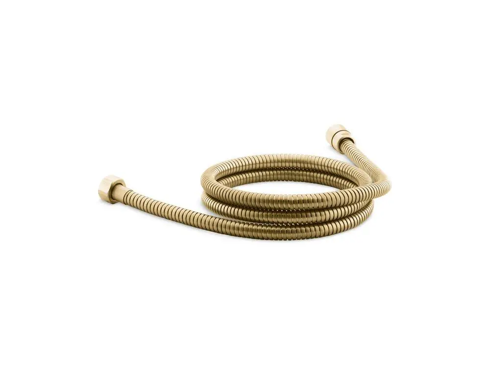 KOHLER 8593-2MB MasterShower 72 in Hand Shower Hose in Vibrant Brushed Moderne Brass