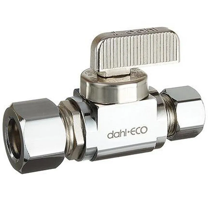 Dahl Valve 511-53-31-BAG Mini-Ball 1/2 x 3/8 in. FIPS x OD Compression Lever Straight Supply Stop Valve