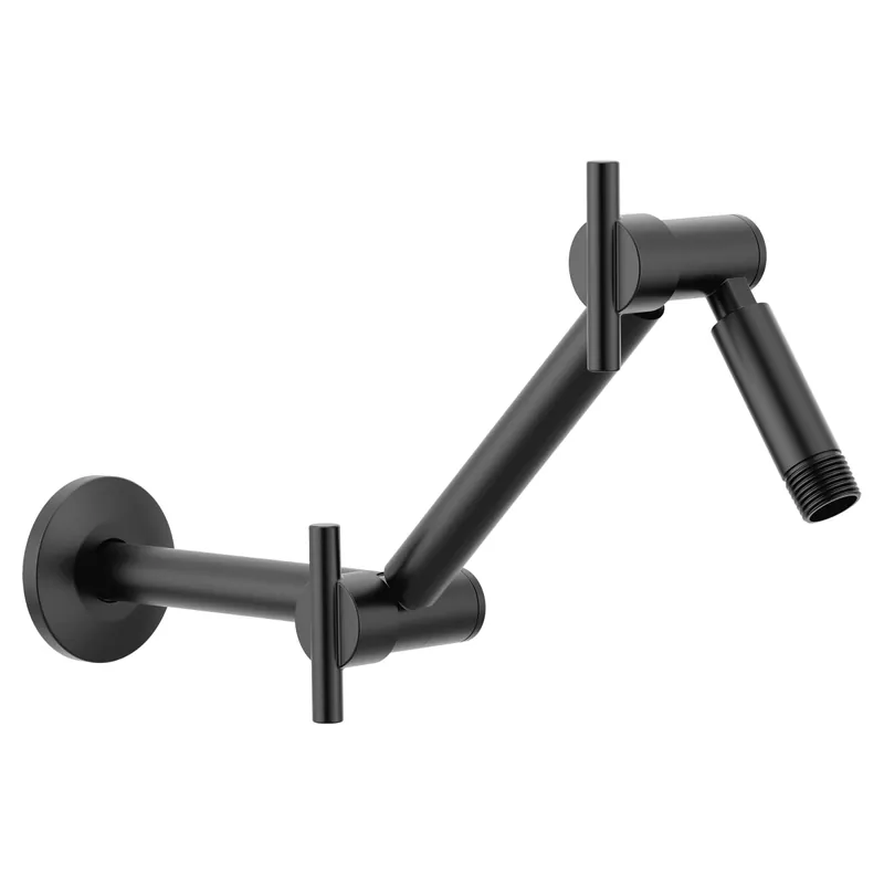 Moen S116BL Pivoting Adjustable Shower Arm in Matte Black