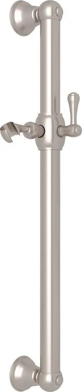 Rohl 1271STN 1-3/8X24 Grab Bar with Holder Satin Nickel