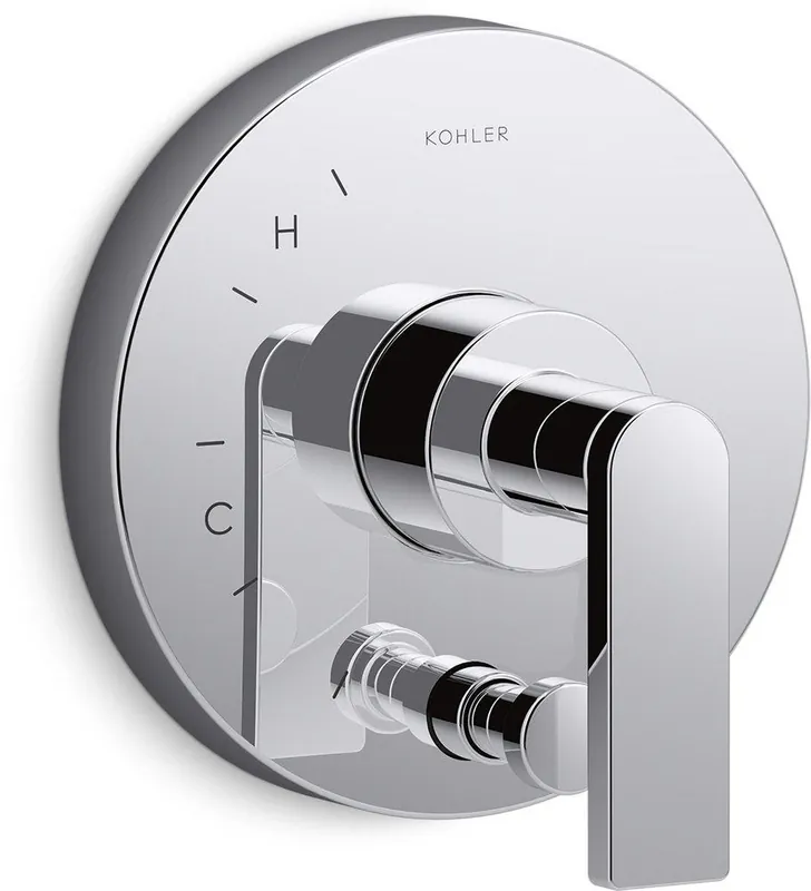 KOHLER T73117-4-CP Composed Single Handle Pressure Balancing Valve Trim in Polished Chrome