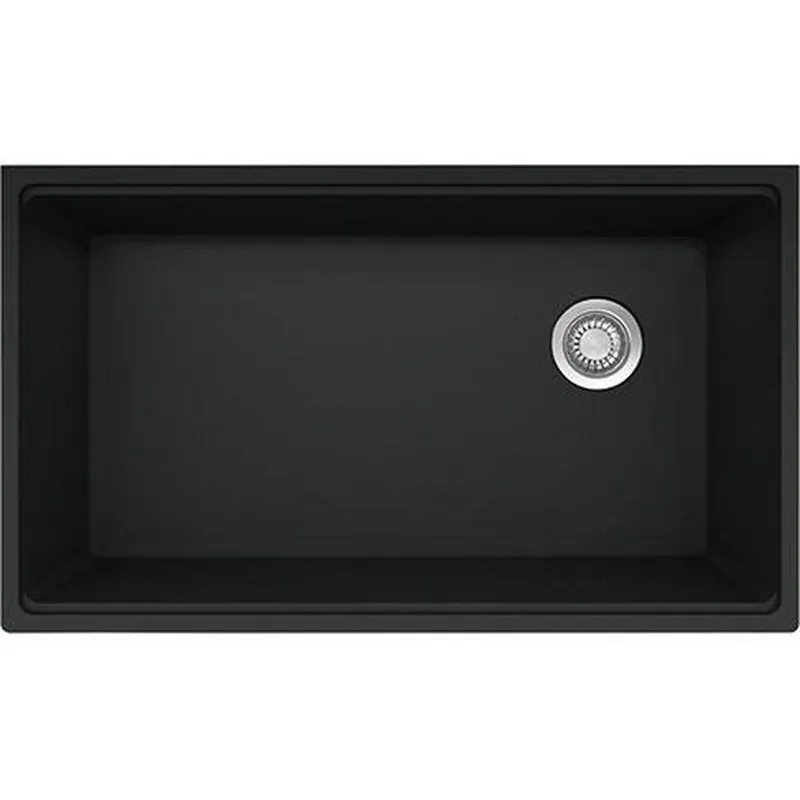 Franke MAG11031OW-MBK Maris Undermount 33 x 19-5/16 in Granite Single Bowl Kitchen Sink in Matte Black