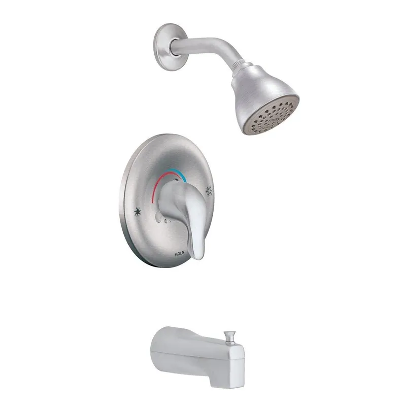 Moen TL183EPBC Chateau One Handle Single Function Bathtub & Shower Faucet in Brushed Chrome (Trim Only)