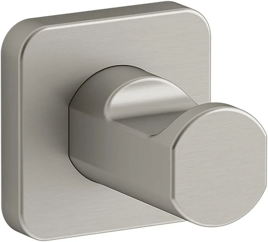 Kohler 23529-BN Parallel 1-Hook Robe Hook in Vibrant Brushed Nickel