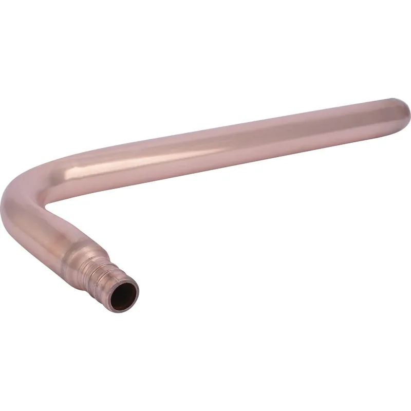 SharkBite 22791 1/2 In. Barb x 4 In. x 8 In. 90 Deg. Copper Stub-Out PEX Elbow