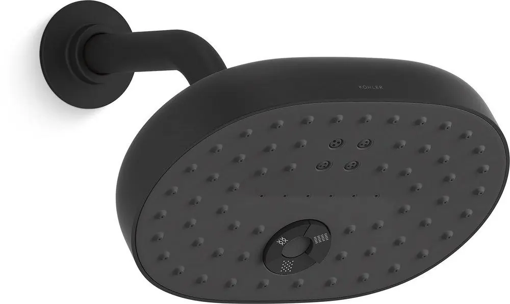 KOHLER 26290-BL Statement Multi Function Showerhead in Matte Black