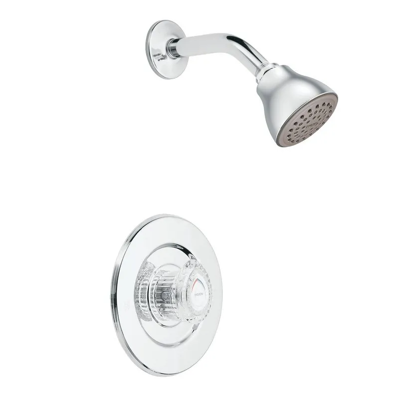 Moen T473EP Chateau One Handle Single Function Shower Faucet in Polished Chrome (Trim Only)