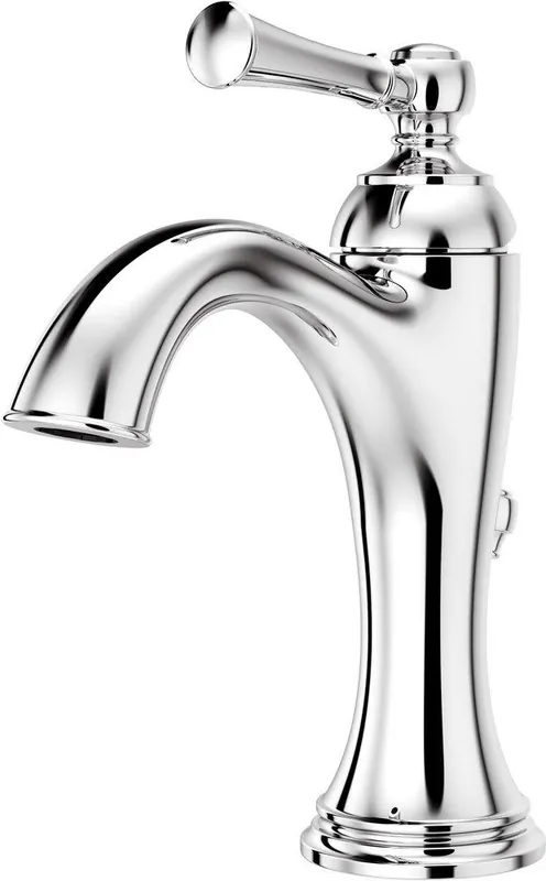 Pfister LG42-TB0C Tisbury Single Handle Monoblock Bathroom Sink Faucet in Polished Chrome