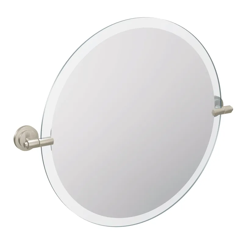 Moen DN0792BN Iso 22 in. x 24 in. Frameless Pivoting Wall Mirror in Brushed Nickel