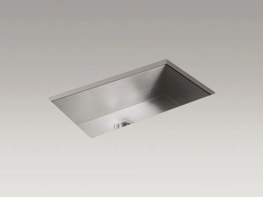 Kohler 3821-NA Vault 33 x 22 in. Stainless Steel Single Bowl Dual Mount Kitchen Sink with Sound Dampening