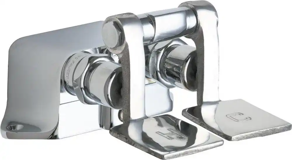 Chicago Faucets 625-SLOABCP 625 Series 2-Hole Pedal Valve with Double Handle Metering