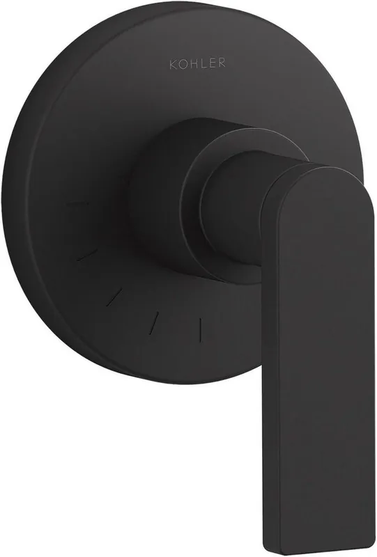 KOHLER T73135-4-BL Composed Single Handle Pressure Balancing Valve Trim in Matte Black