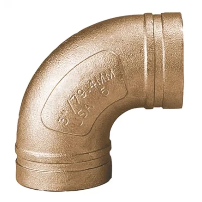 Gruvlok GVLF-610-250 2-1/2 90 Degree Elbow - Copper - GR x GR