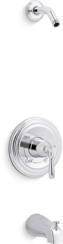 Kohler TLS395-4S-CP Devonshire Single Handle Bathtub & Shower Faucet in Polished Chrome (Trim Only)