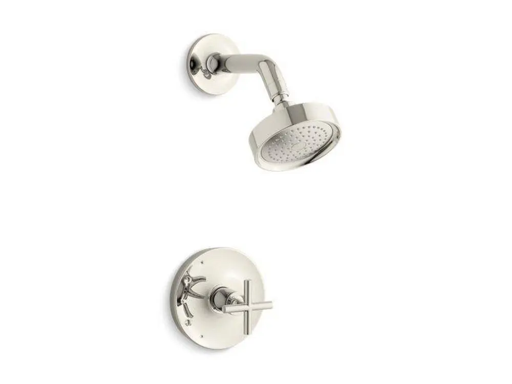 Kohler TS14422-3-SN Purist One Handle Single Function Shower Faucet in Vibrant Polished Nickel Trim Only