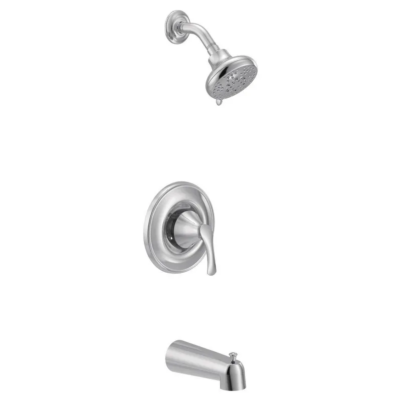Moen T5153EP Seena Single Handle Multi Function Bathtub & Shower Faucet in Chrome (Trim Only)