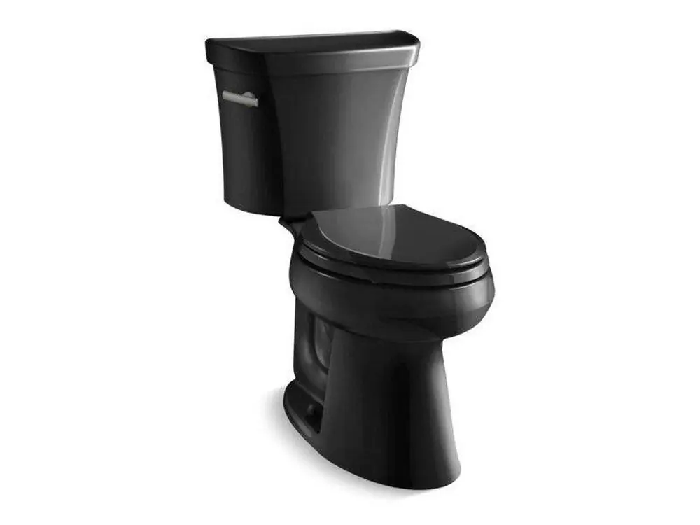 Kohler 3999-7 Highline 1.28 gpf Elongated Two Piece Toilet in Black Black