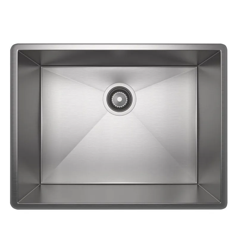 Rohl RSS2115SB Forze 22-1/2 x 17-1/4 in. No Hole Stainless Steel Single Bowl Dual Mount Kitchen Sink