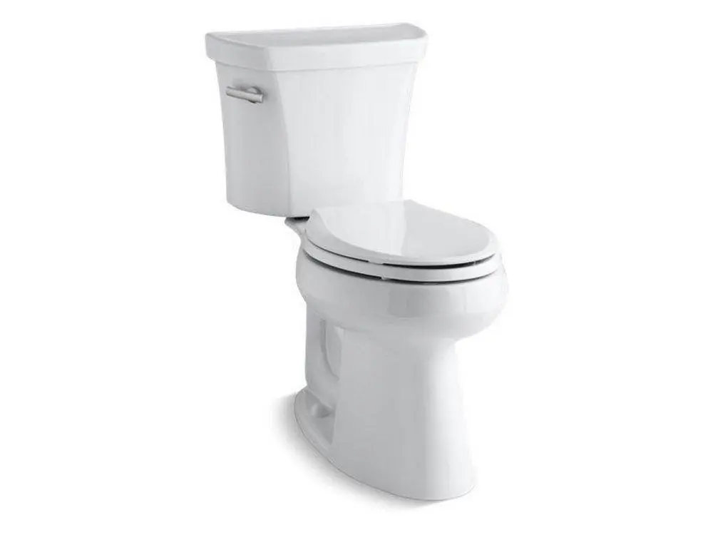 Kohler 3889-T-0 Highline 1.28 gpf Two Piece Comfort Height Elongated Toilet with 10 Rough In