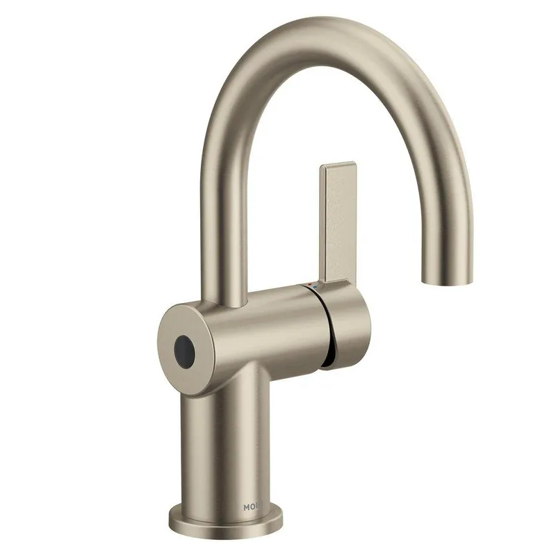 Moen 6221EWBN Cia Motionsense Wave Touchless Single Handle Bathroom Sink Faucet in Brushed Nickel