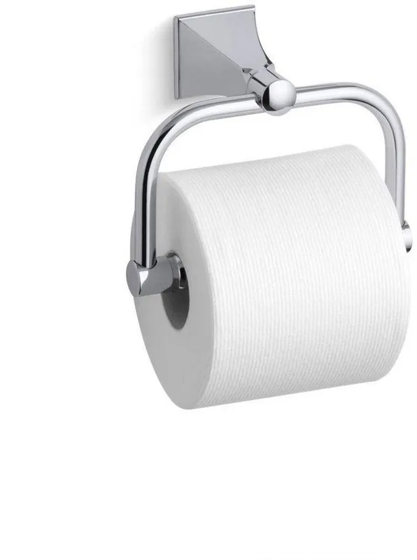 Kohler 490-CP Memoirs Stately Wall Mount Toilet Tissue Holder in Polished Chrome