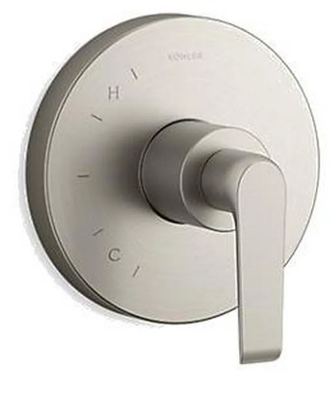 KOHLER TS97018-4-BN Avid Single Handle Pressure Balancing Valve Trim in Vibrant Brushed Nickel