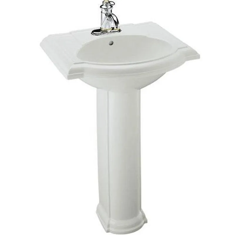 Kohler 2286-4-0 Devonshire 24-1/8 x 20 in. Oval Pedestal Sink with Base in White