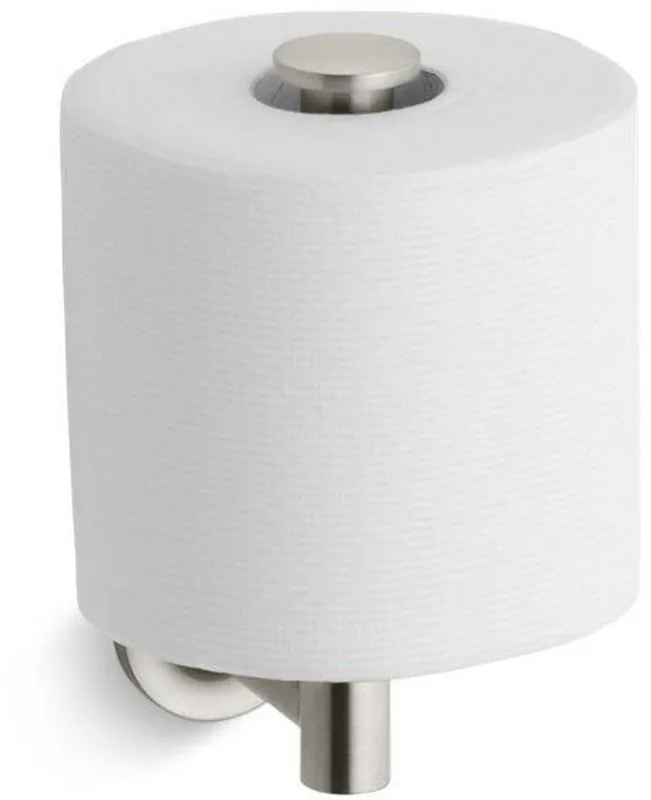 Kohler 14444-BN Purist Wall Mount Toilet Tissue Holder in Vibrant Brushed Nickel