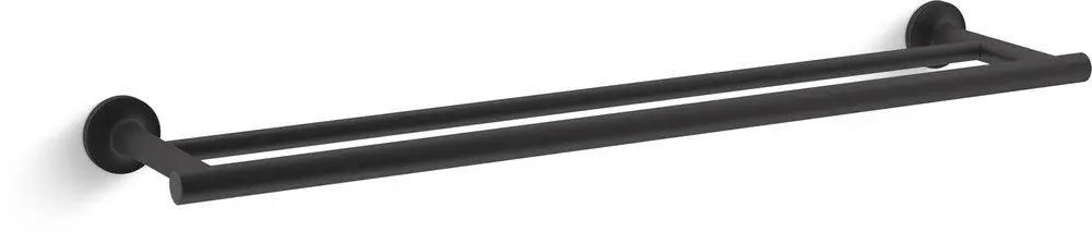 Kohler 14375-BL Purist 24 in. Towel Bar in Matte Black