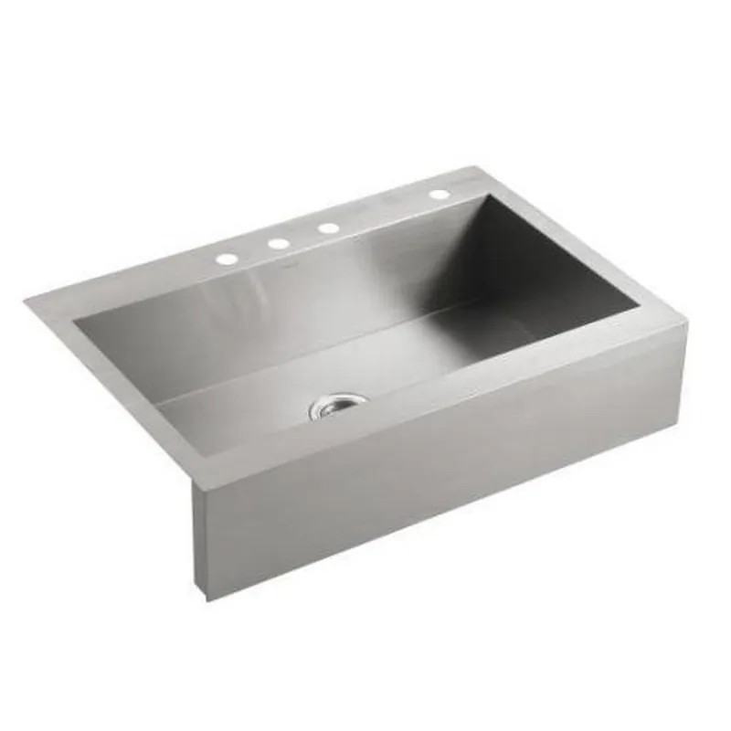 Kohler 3942-1-NA Vault 35-3/4 x 24-5/16 in. 1 Hole Stainless Steel Single Bowl Drop-in Kitchen Sink