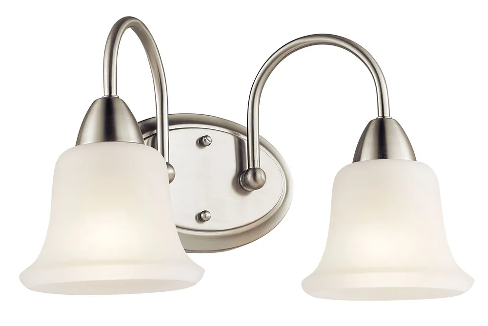 Kichler 45882NI The Nicholson 16in 2 Light Vanity Light Brushed Nickel