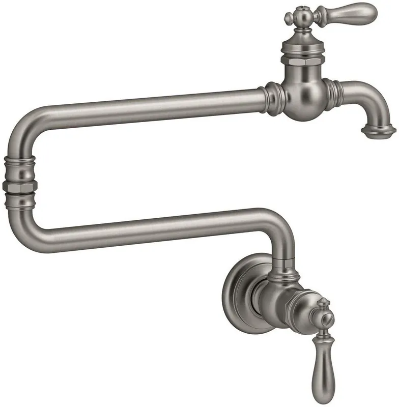 KOHLER 99270-VS Artifacts Wall Mount Pot Filler in Vibrant Stainless