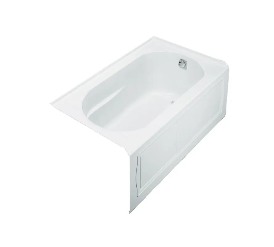 Kohler 1357-RA-0 Devonshire 60 in. x 32 in. Whirlpool Alcove Bathtub with Right Drain in White
