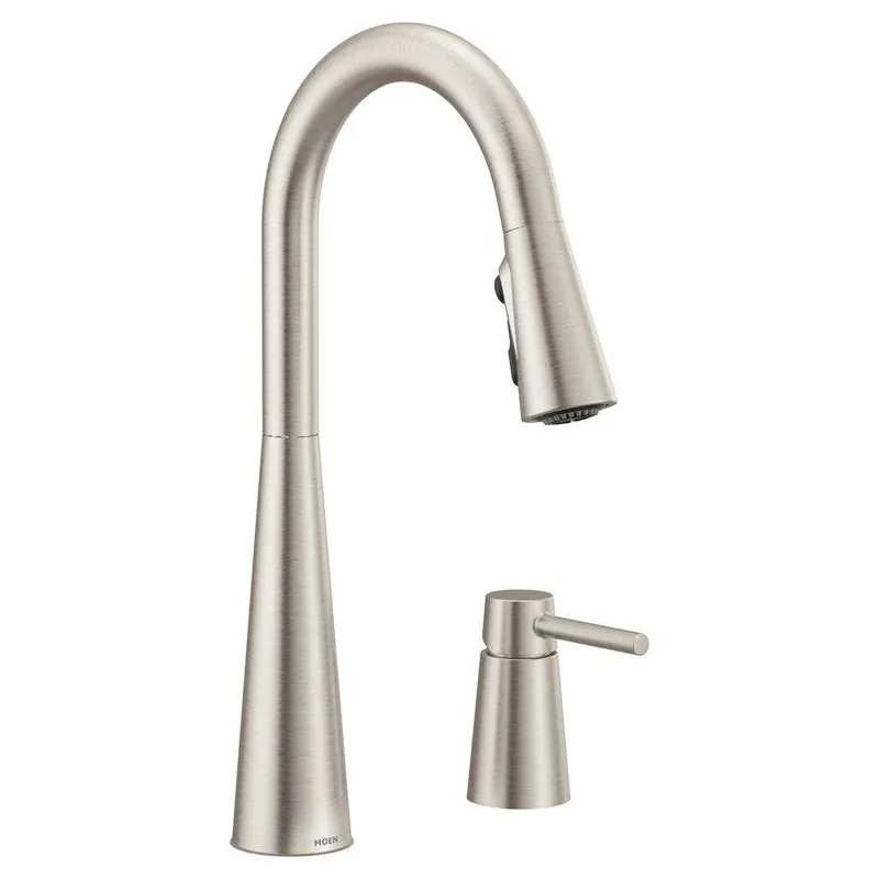 Moen 7871SRS Sleek Single Handle Pull Down Kitchen Faucet in Spot Resist Stainless