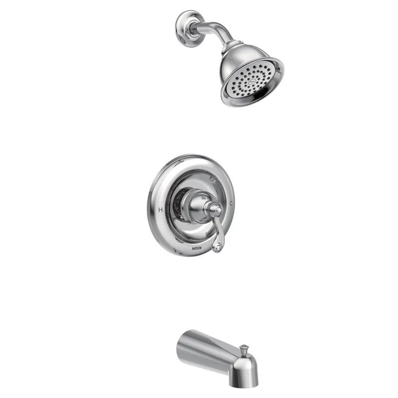 Moen T2123EP Traditional One Handle Single Function Bathtub & Shower Faucet in Chrome (Trim Only)