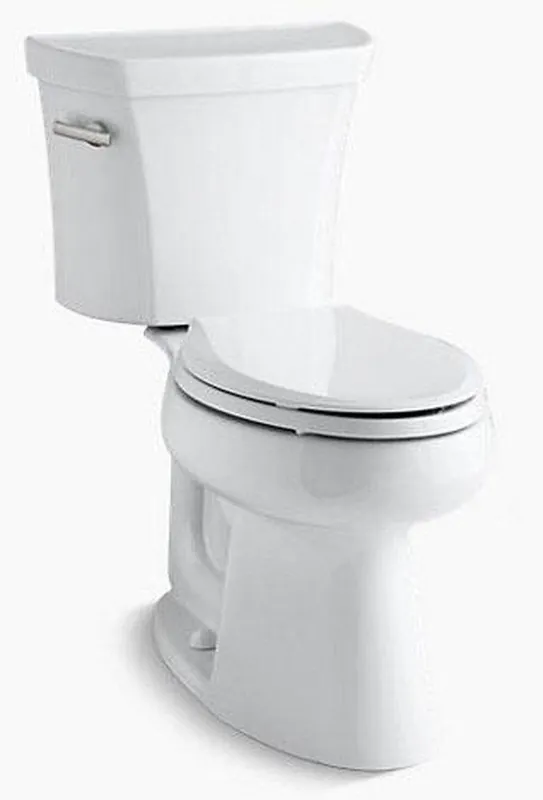 KOHLER 3999-T-0 Highline 1.28 gpf Elongated Two Piece Toilet in White