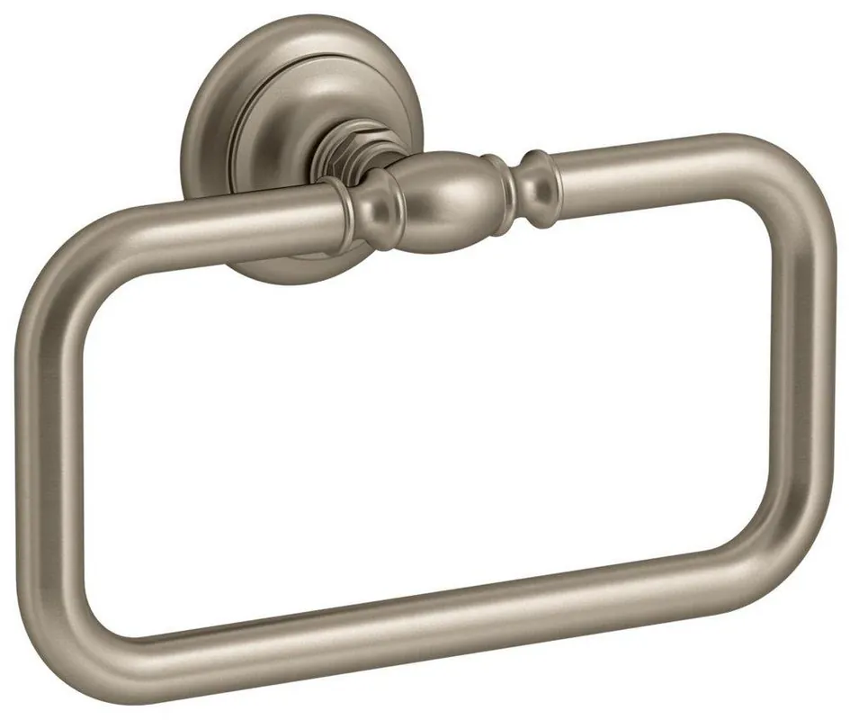 Kohler 72571-BV Artifacts Rectangular Closed Towel Ring in Vibrant Brushed Bronze