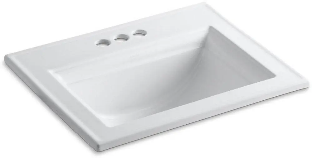 KOHLER 2337-4-0 Memoirs Stately 22-3/4 x 18 in. Bathroom Sink