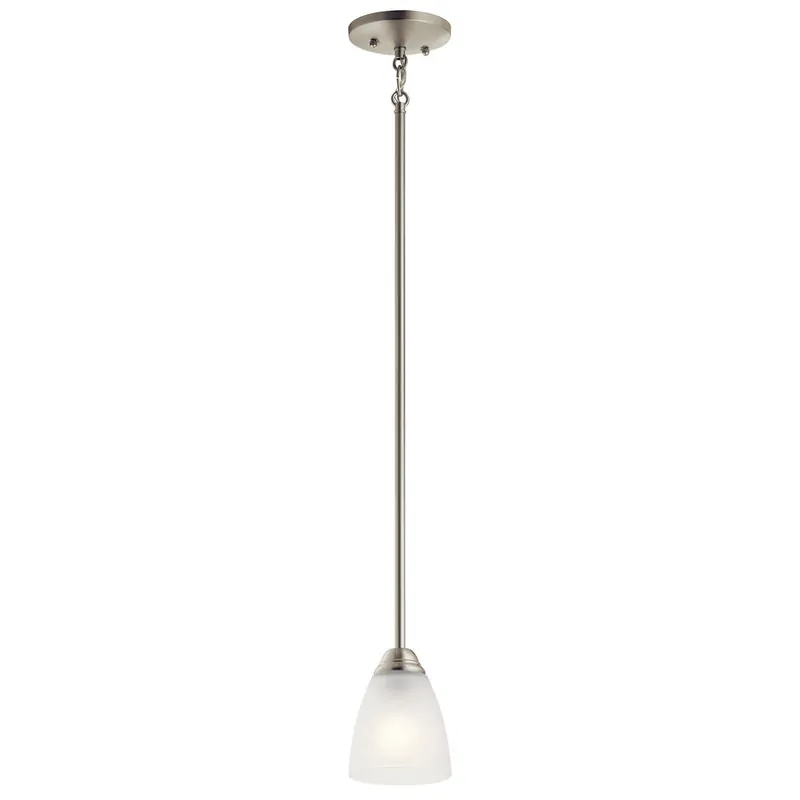 Kichler 43640NI The Jolie 12.5in 1 Light Mini Pendant