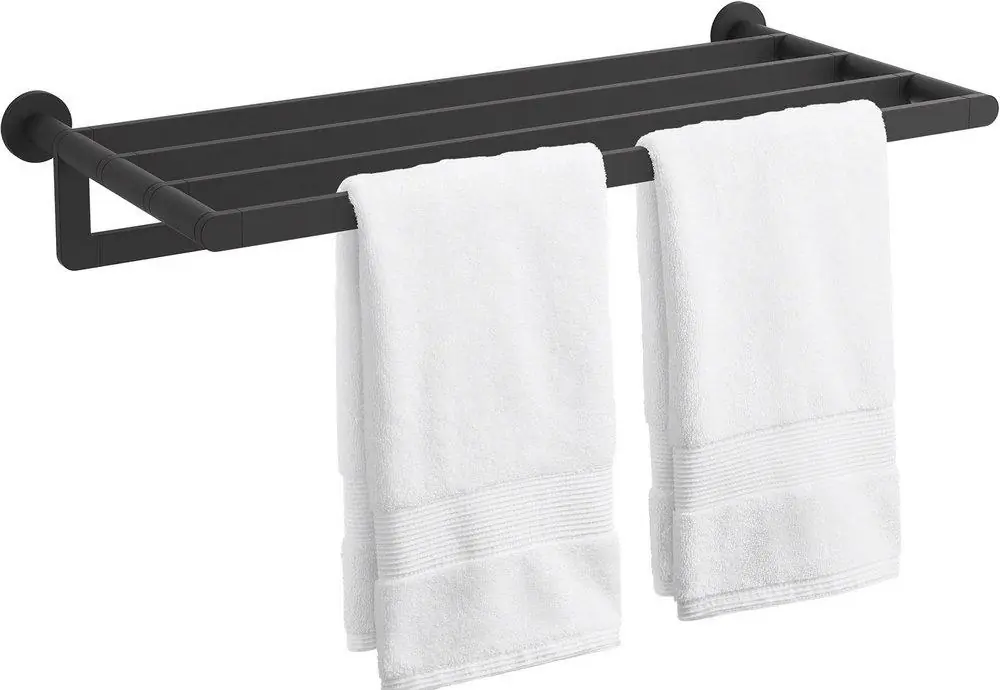 KOHLER 73157-BL Composed 24 in. Towel Holder in Matte Black