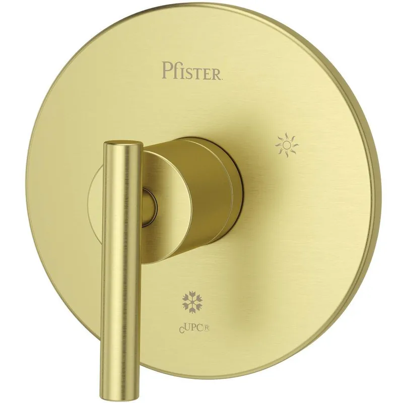 Pfister R89-1NCBG Contempra Single Handle Pressure Balancing Valve Trim in Brushed Gold