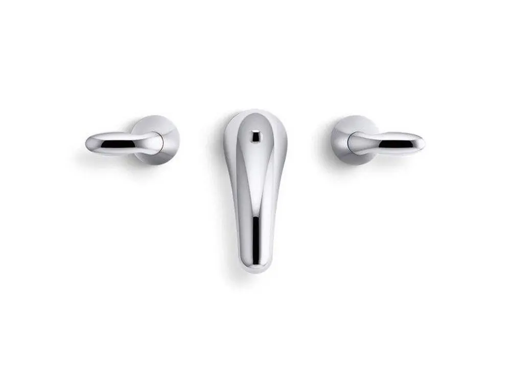 KOHLER P15261-4RA-CP Coralais Two Handle Widespread Bathroom Sink Faucet in Polished Chrome