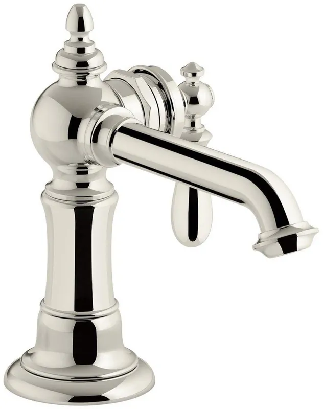 KOHLER 72762-9M-SN Artifacts Single Handle Centerset Bathroom Sink Faucet in Vibrant Polished Nickel