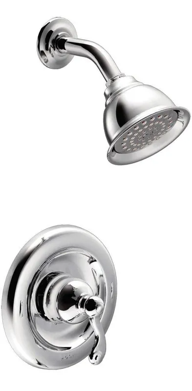 Moen T2122EP Traditional One Handle Single Function Shower Faucet in Polished Chrome (Trim Only)